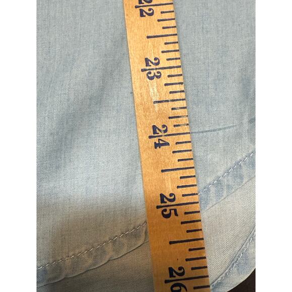 Tommy Hilfiger Womens Roll up Button 3/4 length Sleeve Soft Chambry Shirt XXS - Picture 5 of 16